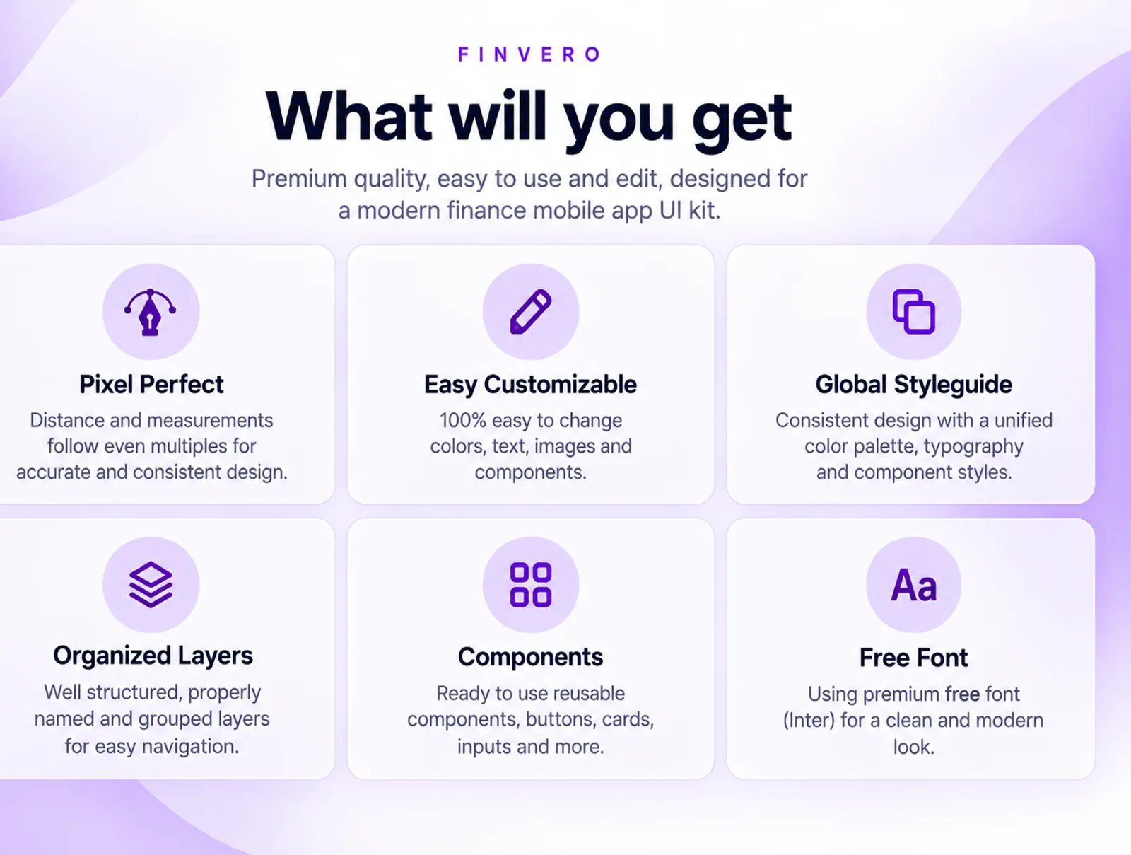 Finvero — Premium Finance & Fintech Mobile App UI Kit (preview 4 of 6)
