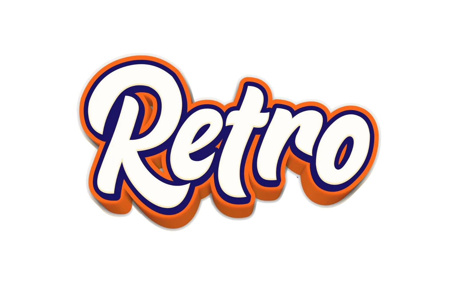Vintage 3D Retro Text Effect Fully Editable Template (preview 2 of 2)
