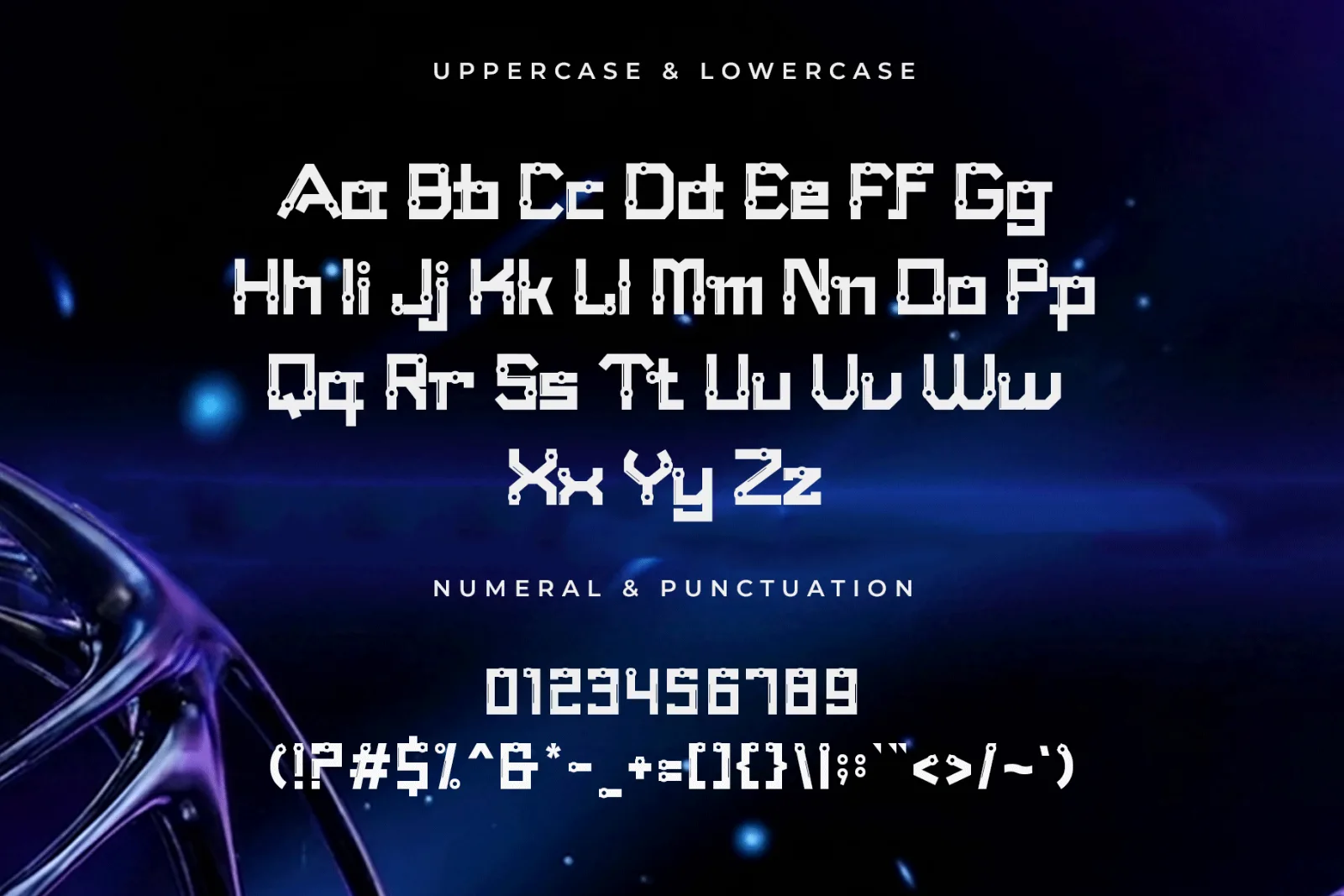 Vexion – Modern Futuristic Tech Display Font (preview 4 of 5)