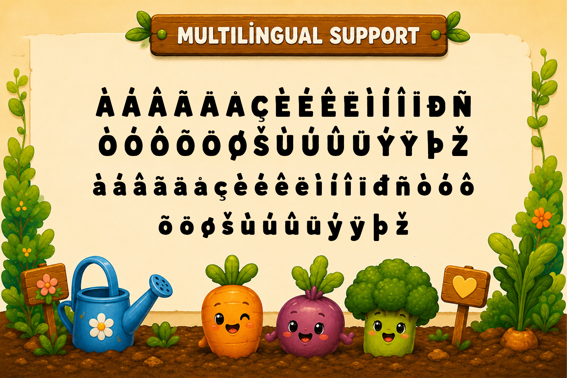 Carrot Quest – Fun Kids Display Font (preview 5 of 5)