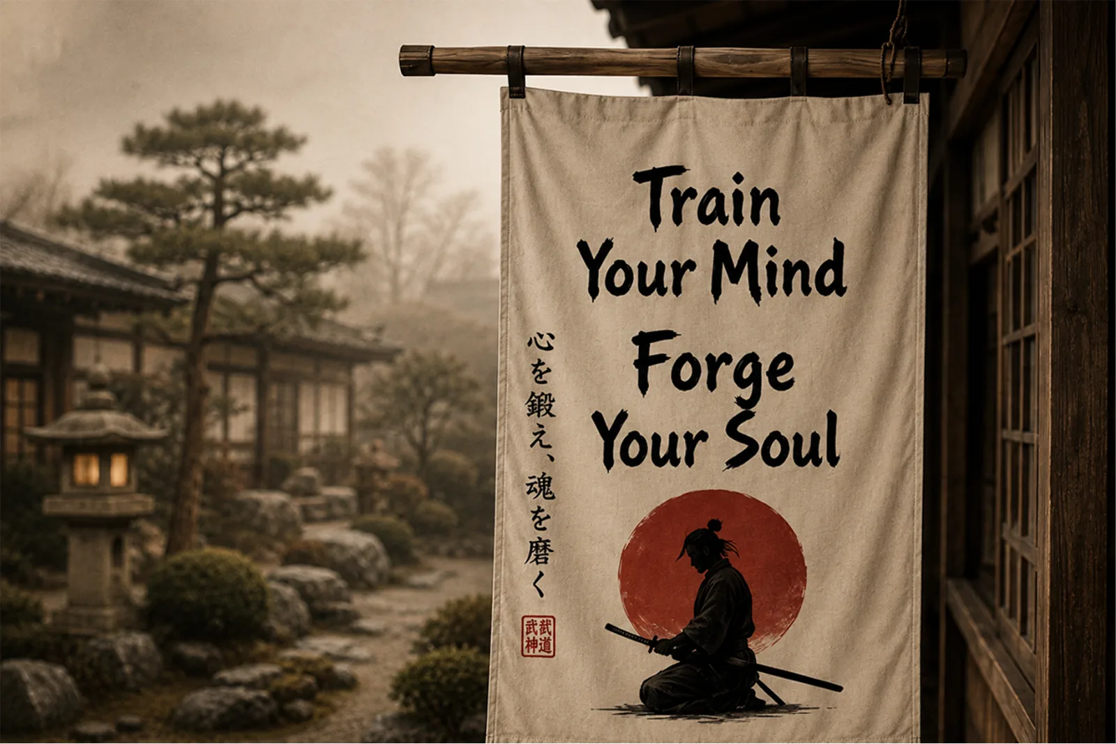 Bushido Spirit – Japanese Brush Display Font (preview 2 of 5)