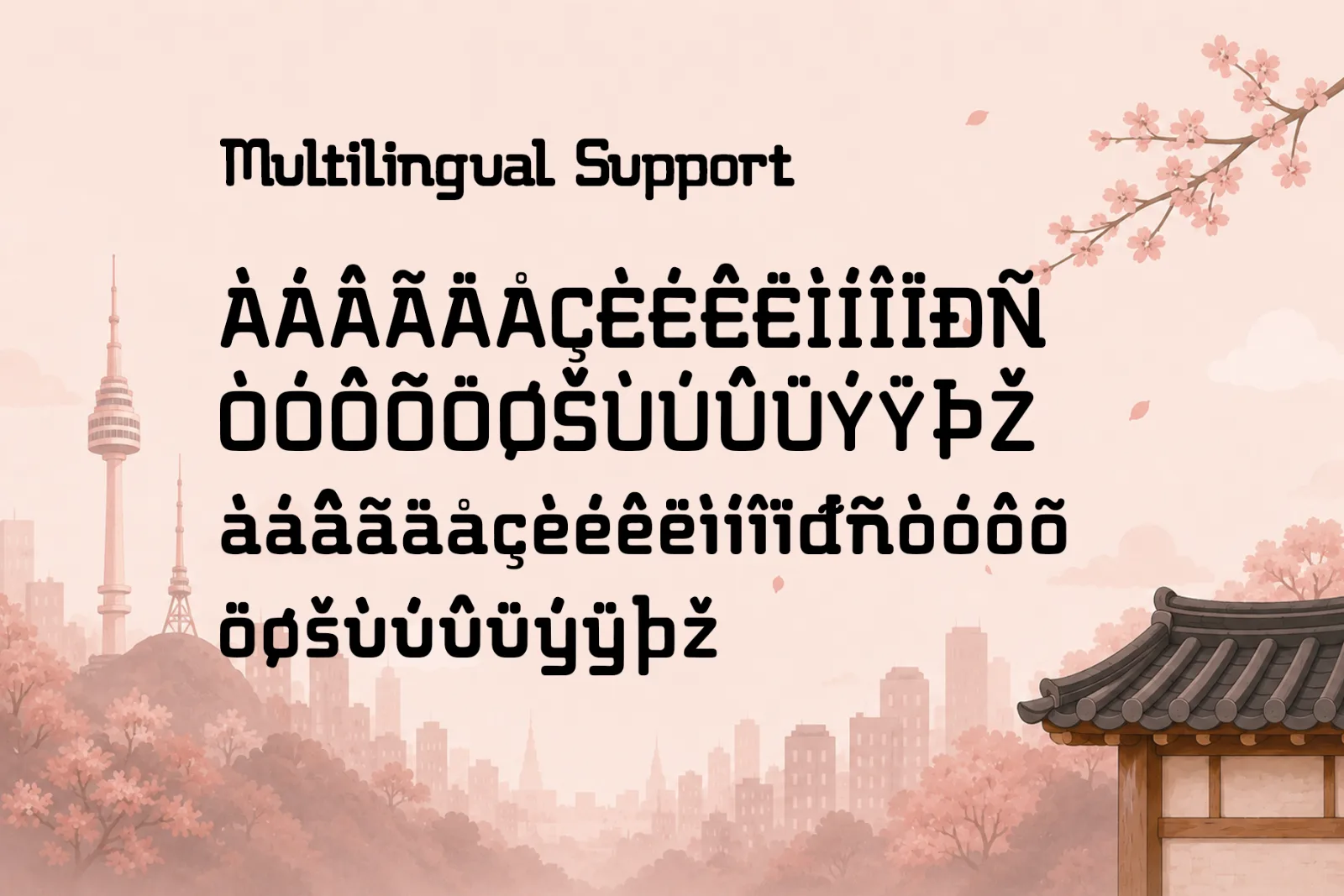 Seoul Mood – Modern Rounded Display Font (preview 5 of 5)