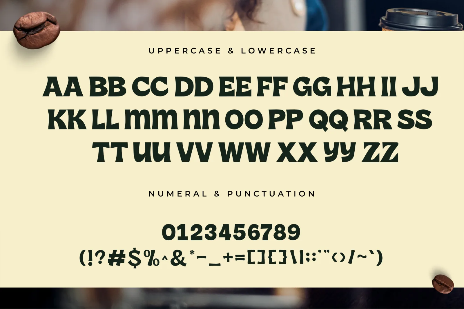 Morning Latte – Retro Coffee Display Font (preview 4 of 5)