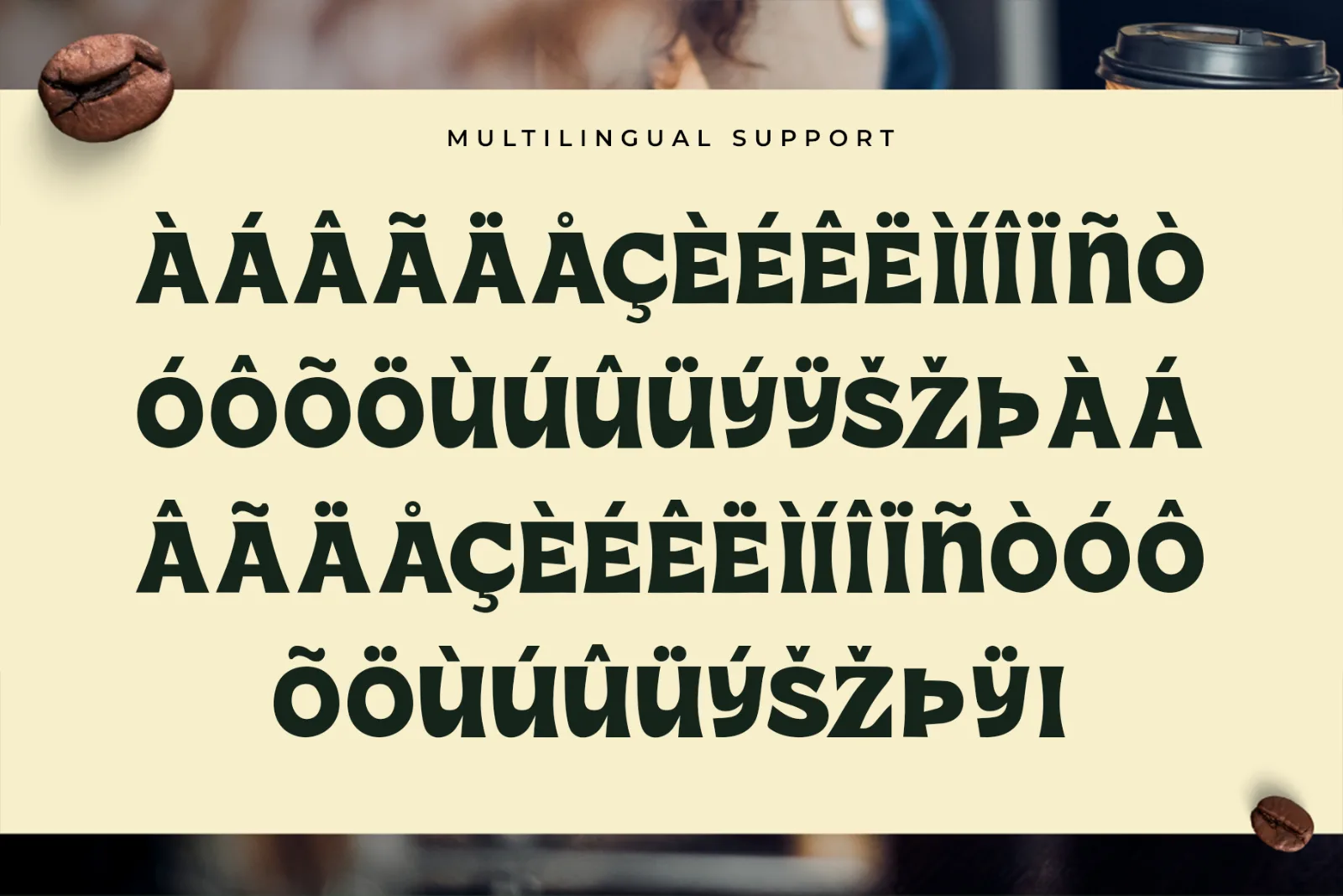 Morning Latte – Retro Coffee Display Font (preview 5 of 5)