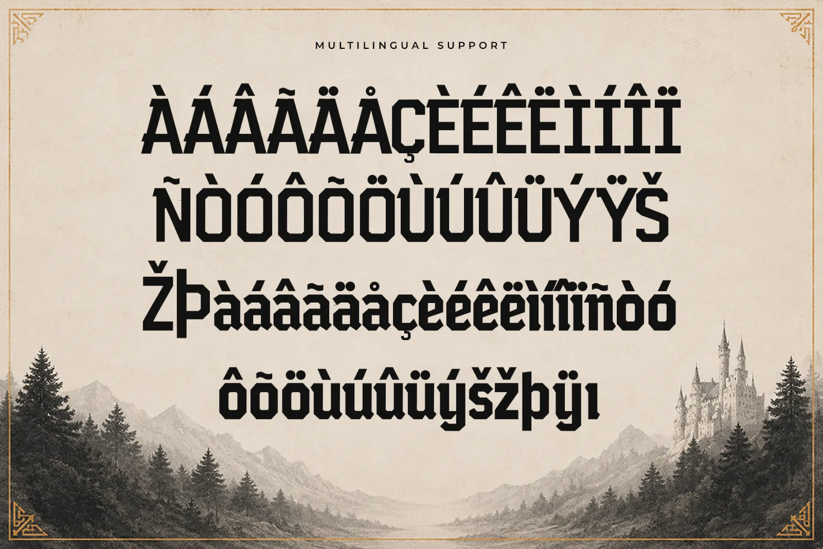 Berg Werk – German Inspired Display Font (preview 5 of 5)