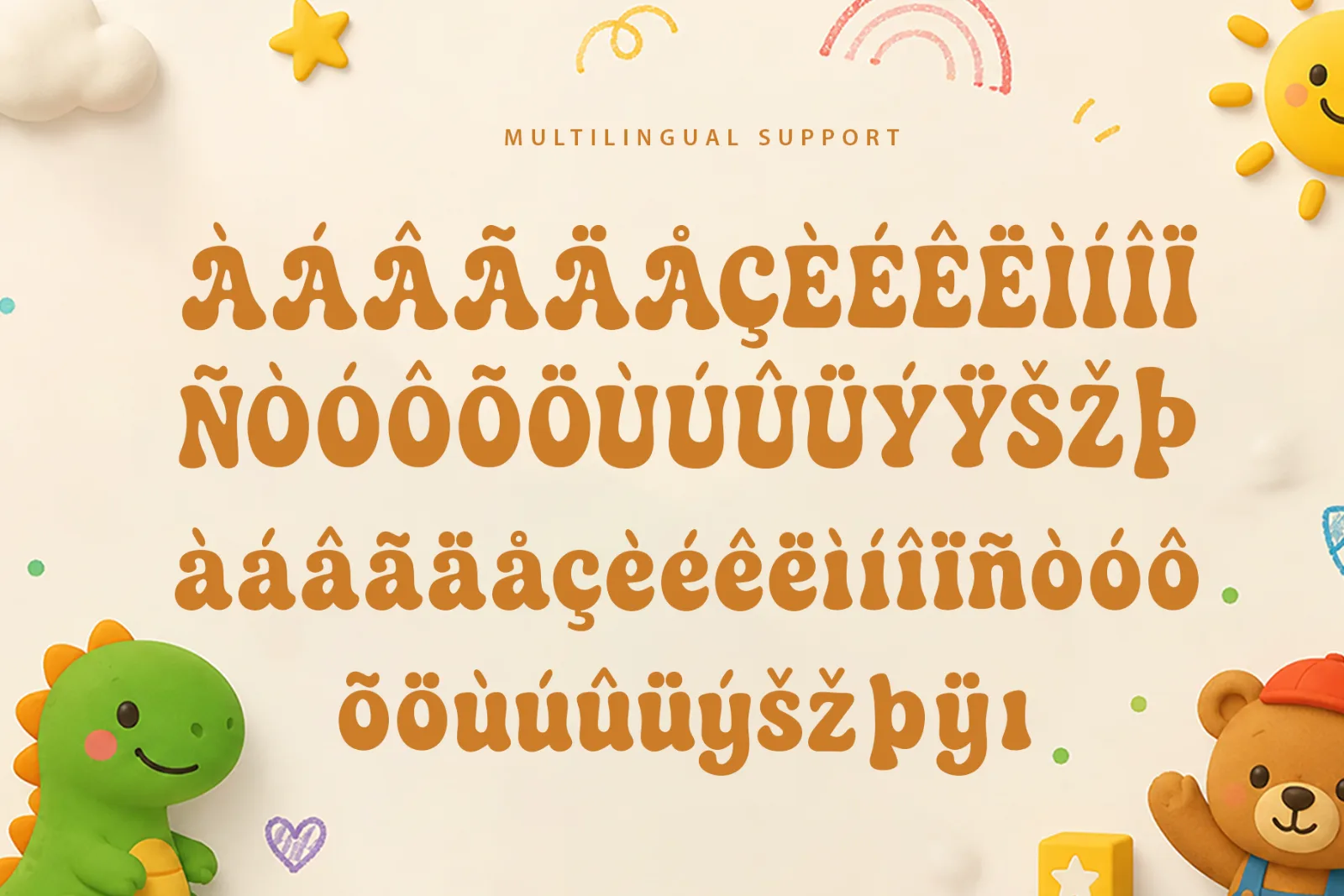 Mellow Pop – Modern Kids Display Font (preview 5 of 5)