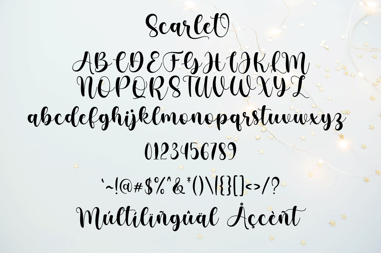 Scarlet Modern Script Handwritten (preview 6 of 6)