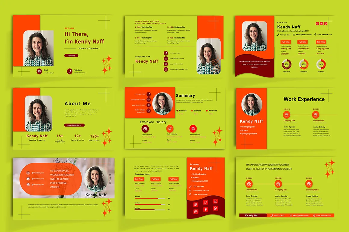 Resume Powerpoint Template (preview 2 of 4)