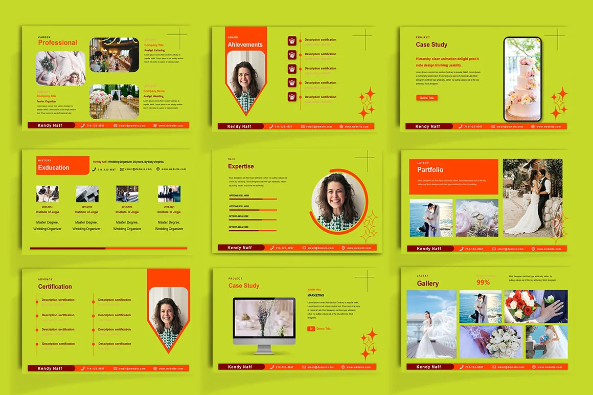 Resume Powerpoint Template (preview 3 of 4)